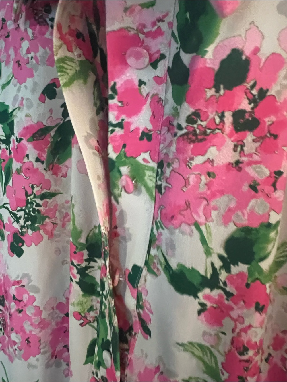 Tuckernuck Pink and Green Floral Ruffle-Hem Mini Dress - Picture 7 of 11
